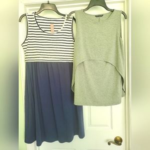 NWT and NWOT Nursing Breastfeeding Dress and Top Bundle